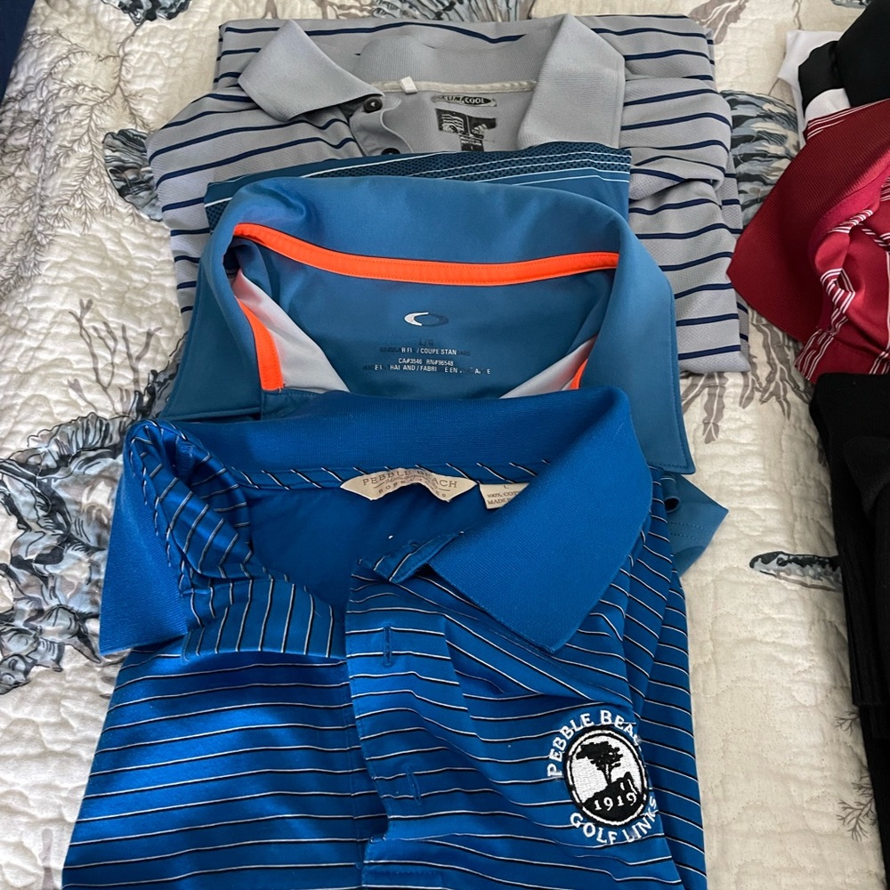 5 polo. Nike,Oakley,G4,Pebble Beach